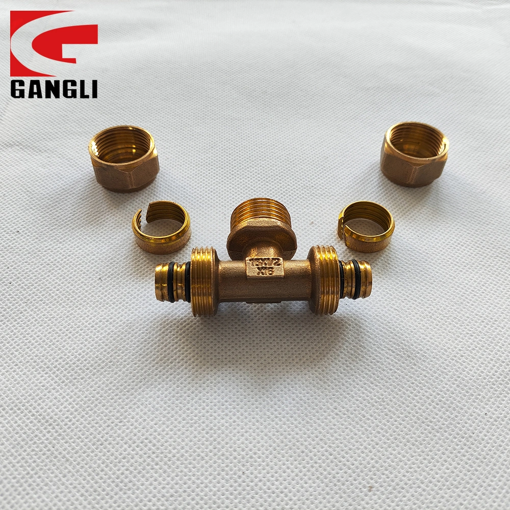 Wholesale Brass Male Tee Compression Fittings for Pex, Al-Plastic Pipe