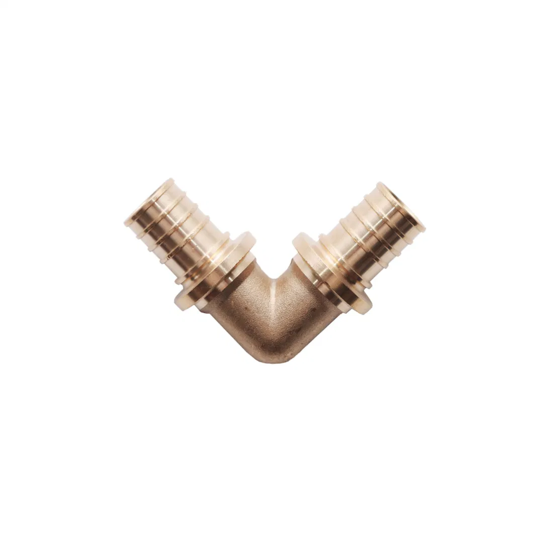 Cw617 Brass Elbow Crimp Fittings Connection for Pex-Al-Pex Pipes