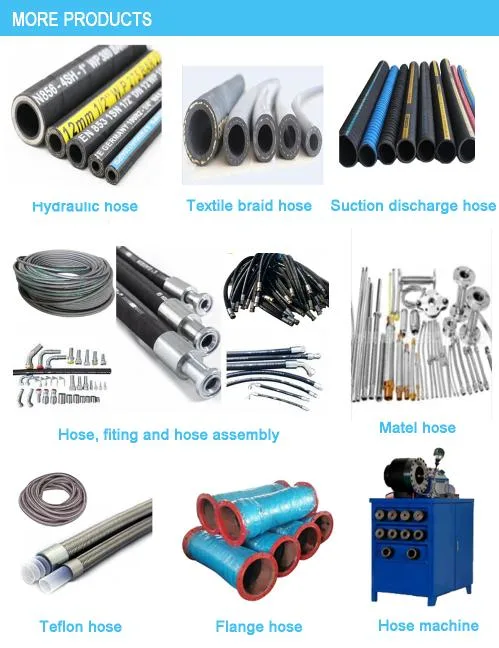 R1 R2 High Pressure Spiral Reinforced Rubber Hydraulic Hose with Fitting Price