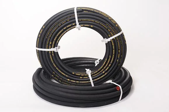 R1 R2 High Pressure Spiral Reinforced Rubber Hydraulic Hose with Fitting Price