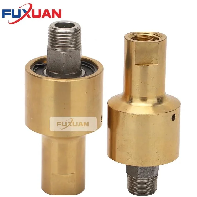 High Pressure Threaded Copper Through Water for Tower Crane Spray Rotary Joint