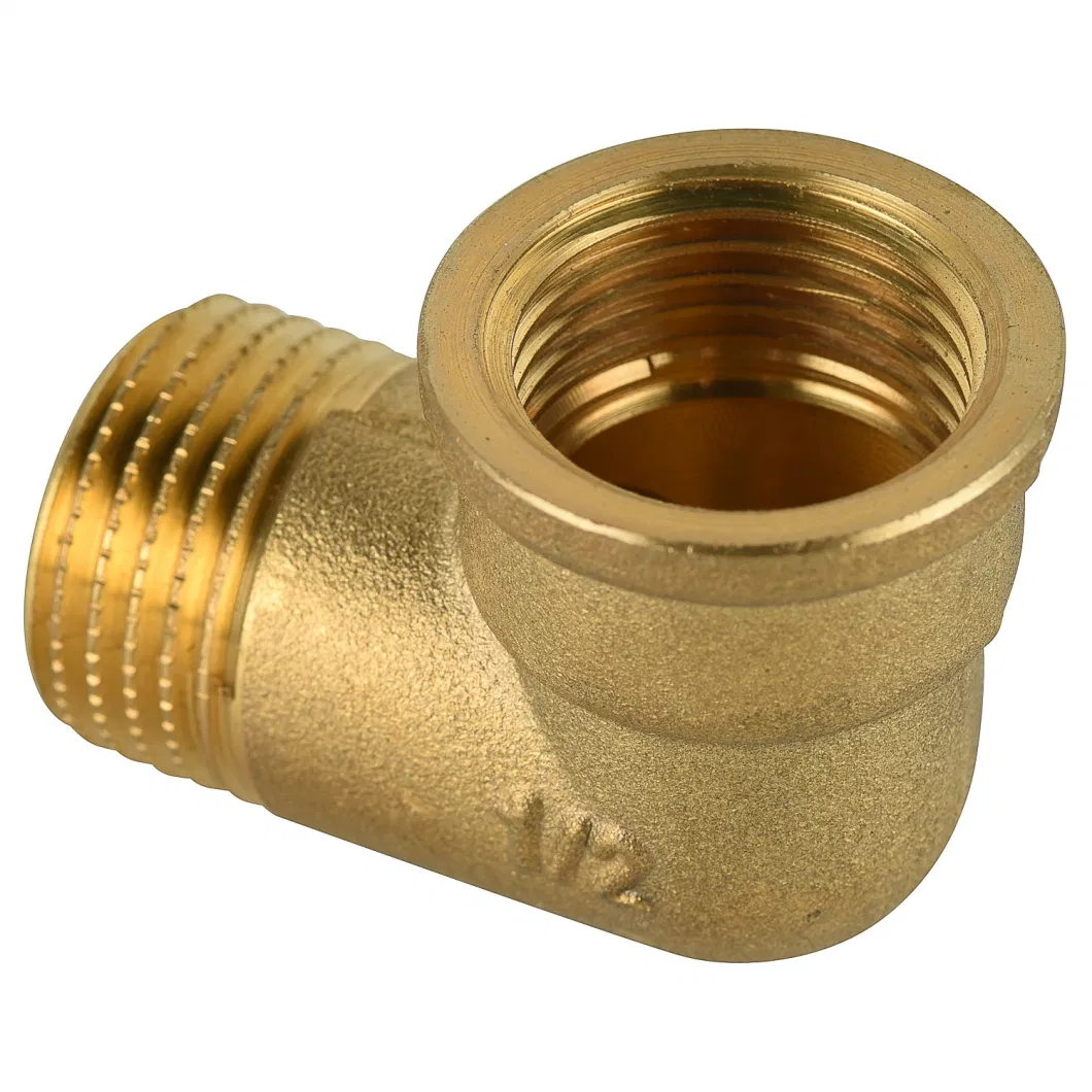 Brass Compression Screw Pipe Plumbing Fitting Elbow F/M Thread