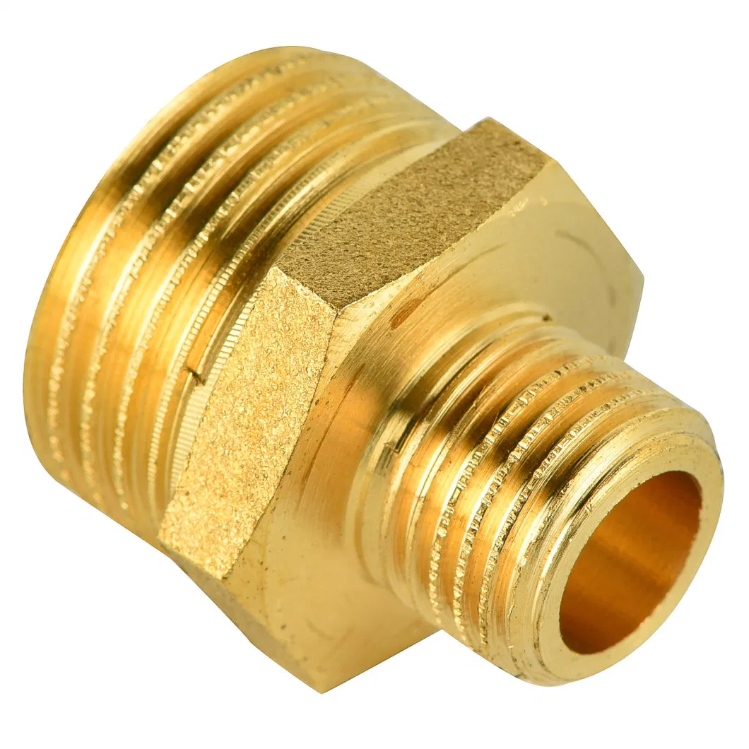 1/2 Inch Pex Brass Tube Hydraulic Joint Extension Nipple Fittings with Chrome Plated