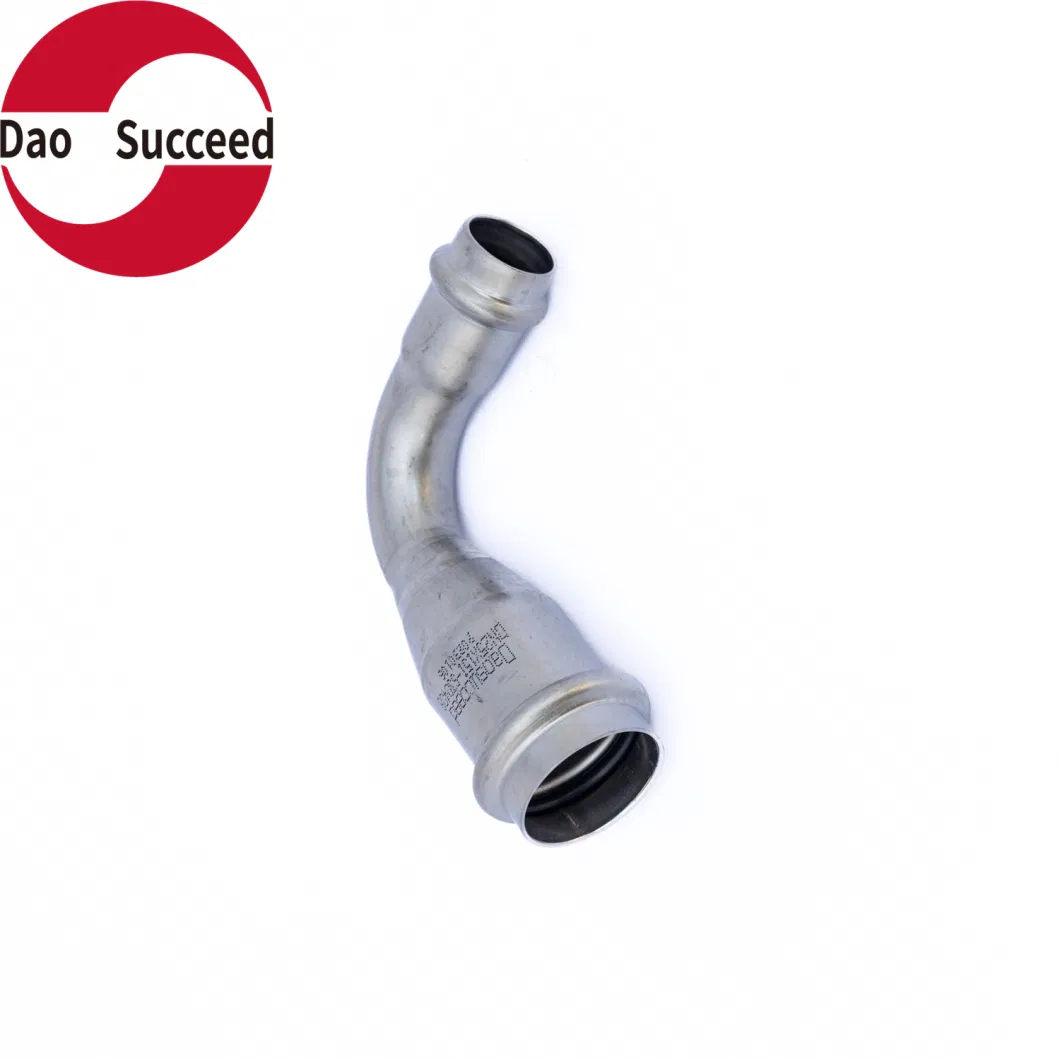 2 Inch Pipe Fittings Manufacturer 304 Stainless Steel 90 Degree Reducing Elbow V Profile Press Fitting