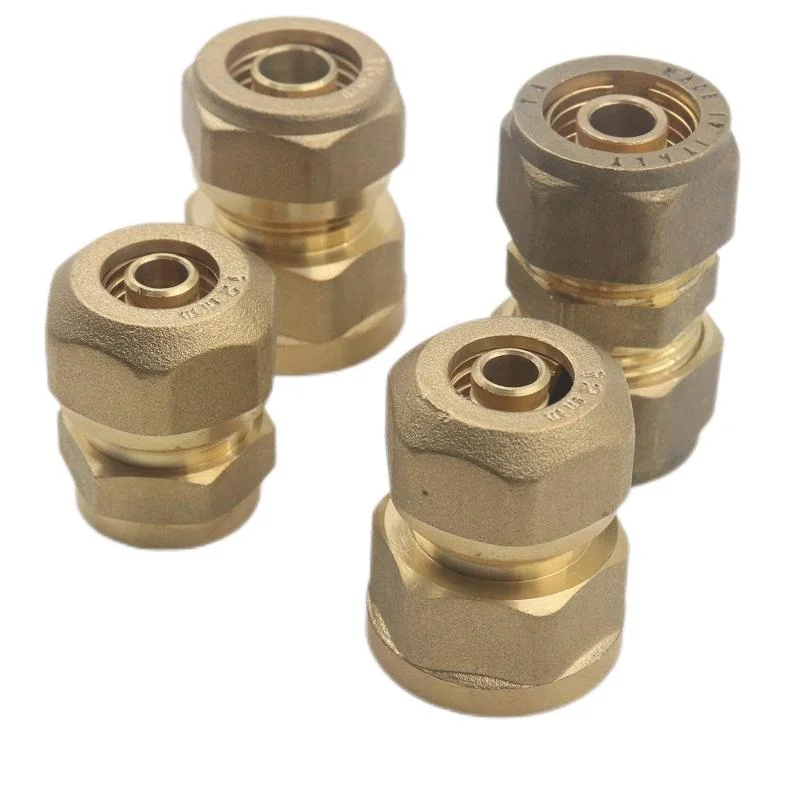 16mm Brass Female Thread Straight Union Screw Fittings for Pex Pipe