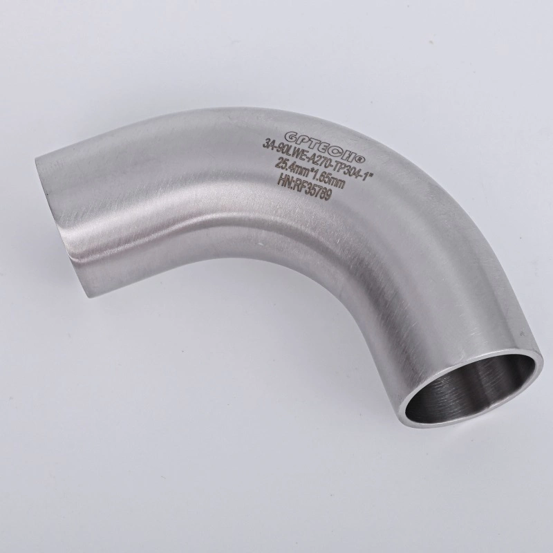 Nai-Lok ASTM 316L Stainless Steel Biopharm Fittings Butt Weld Tube Elbow Connector Bpe Bend Pipe Fittings