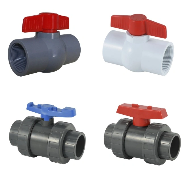 Hot Sale Compact Plastic Ball Valve with Threaded or Socket End