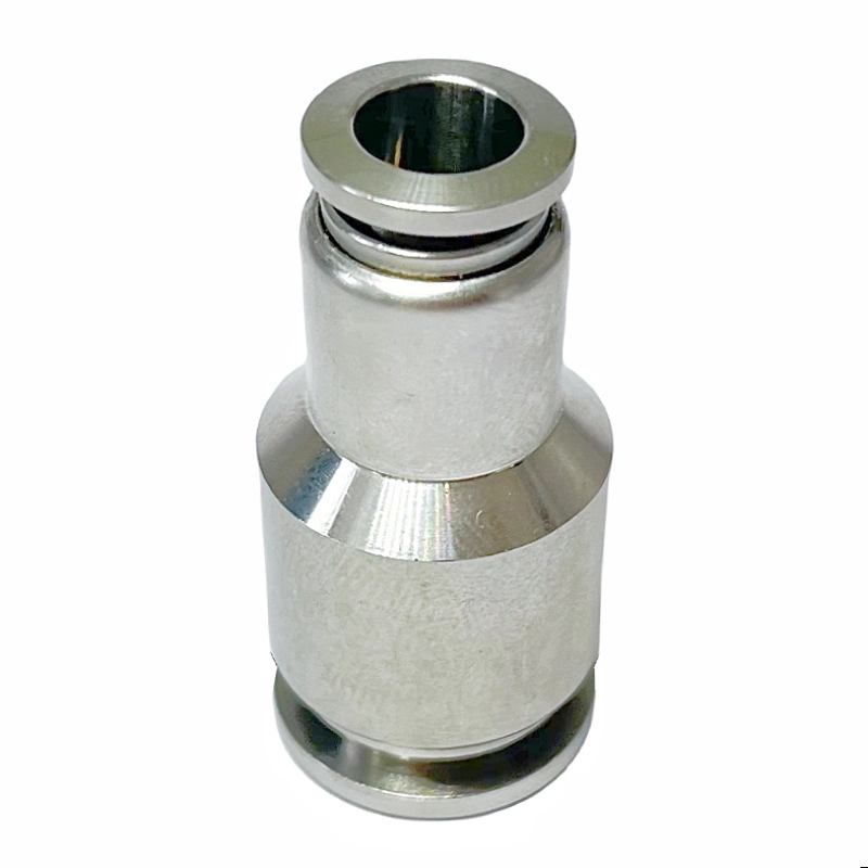 Compressor Parts Stainless Steel Pneumatic Connection Parts Push Fit in Tube Fitting