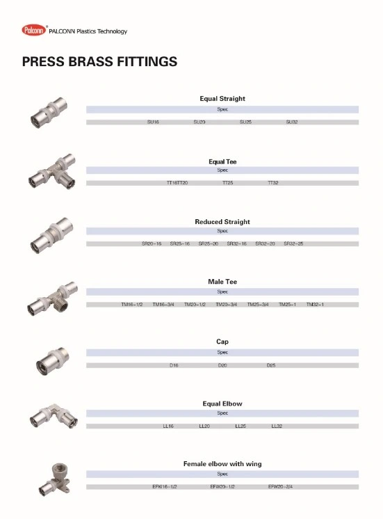 Pex Al Pex Pipe Press Fittings