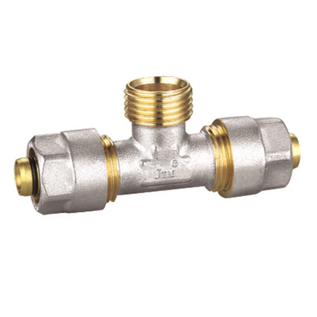 Brass Press Fitting Female Straight Union U Profile Pipe Fitting with Control Flow Water