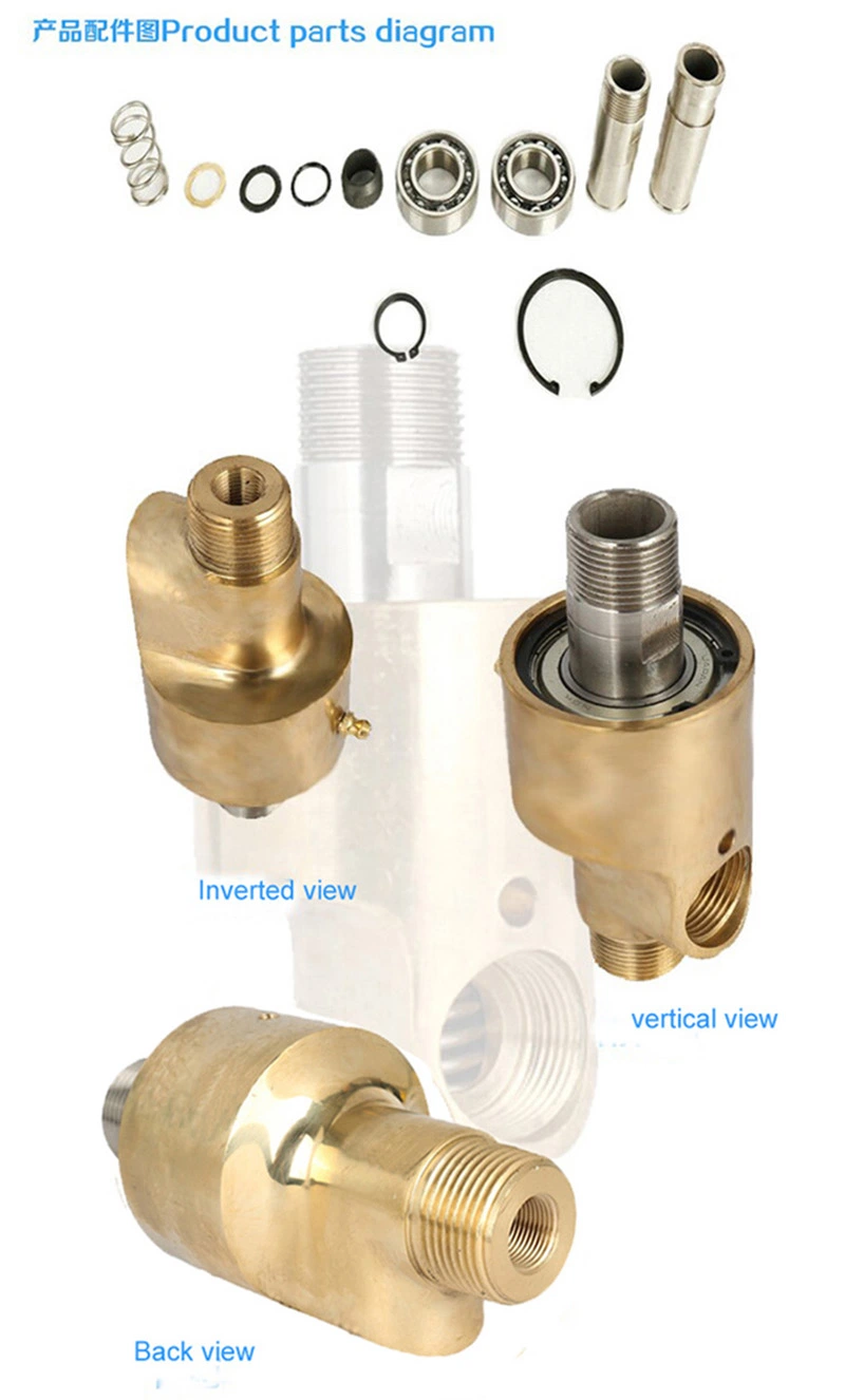 High Pressure Water Rotary Union Rotary Joint with Flange Connect NPT Thread