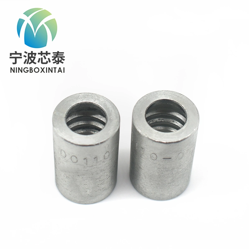 High Pressure Hydraulic Pipe Hose Ferrule Fittings Crimp Stainless / Carbon Steel 00110