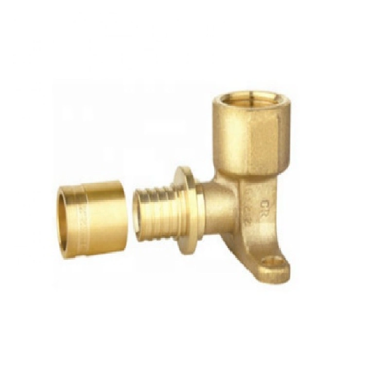 Wallplate Copper Press Fitting for Water Female Elbow-Slidding Pex Pipe Fitting