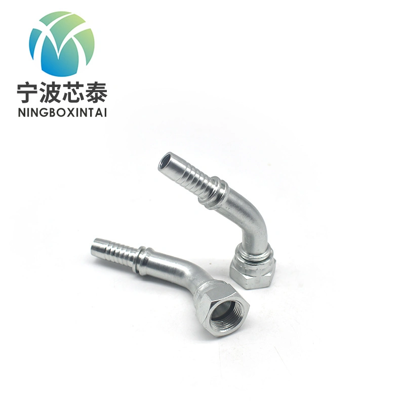 Hydraulic Tube Fitting Hose Press Elbow 45 Degree Jic Female Hydraulic Coupling One Piece Hose Fittings