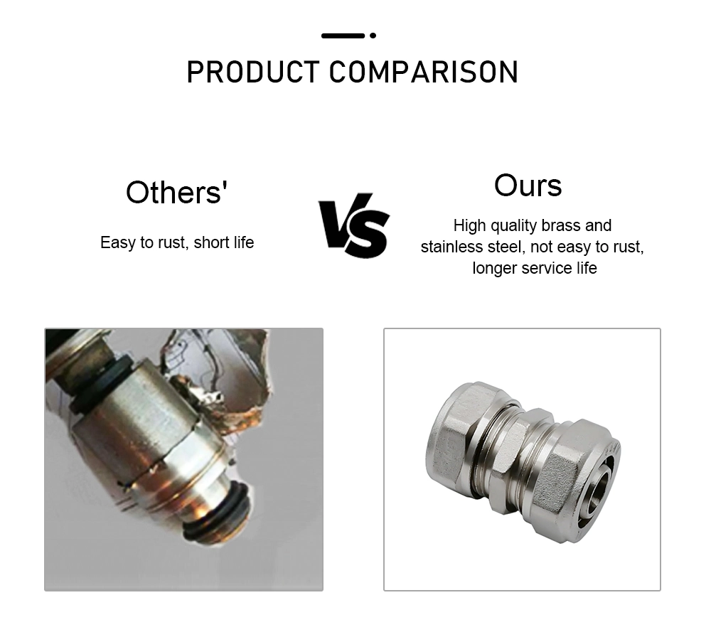 Brass Compression Fitting Female Commercial Copper Plumbing Products Brass Pipe Fitting Male Compression Brass Adapter