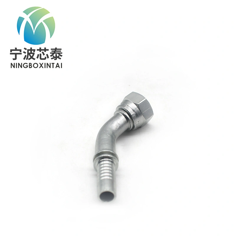 Hydraulic Tube Fitting Hose Press Elbow 45 Degree Jic Female Hydraulic Coupling One Piece Hose Fittings