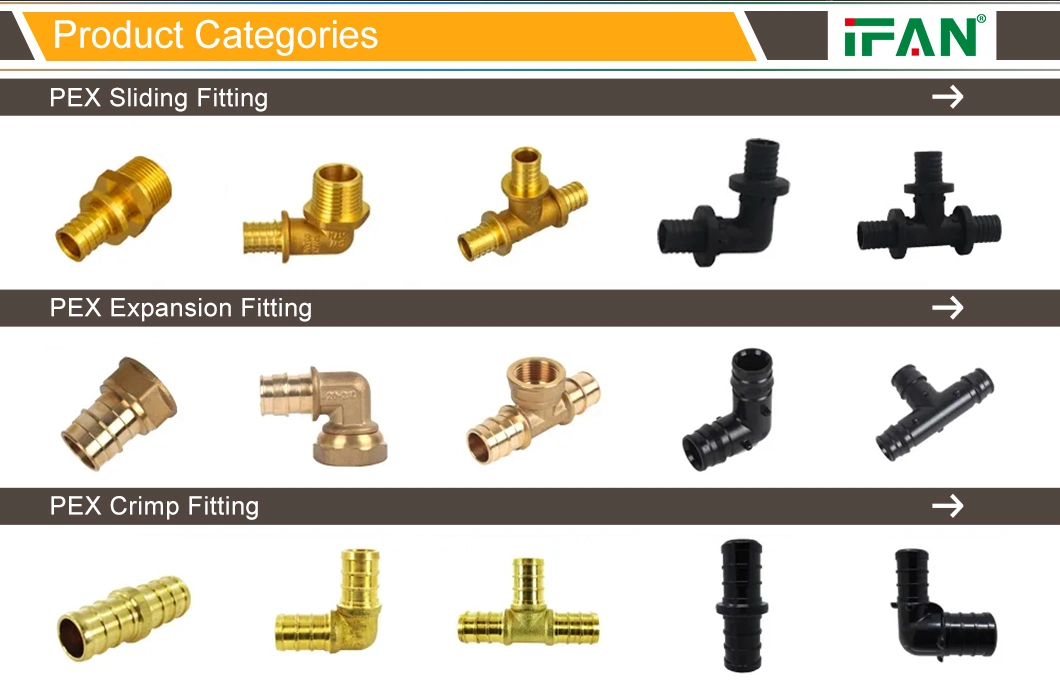 Ifan Good Quality Plumbing Pex Pipe PPSU Material Sliding Sleeve Tee Fittings