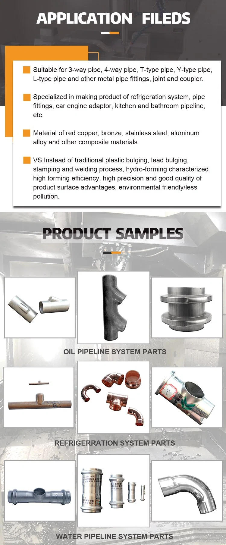 Stainless Steel Pipe Fitting Joint Hydroforming Press Machine