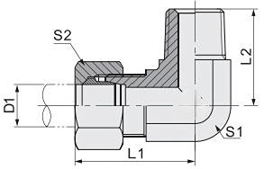 Industrial Use High Pressure Hydraulic Adapter Fitting 1CT9