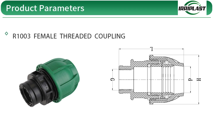 Turkish Type Round Irriplast Thermo-Hydraulic Sector HDPE Fitting PP Compression