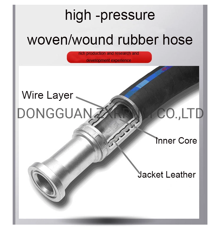 High Tensile Textile Cord Hydraulic Fitting Hydraulic Pressure Hose