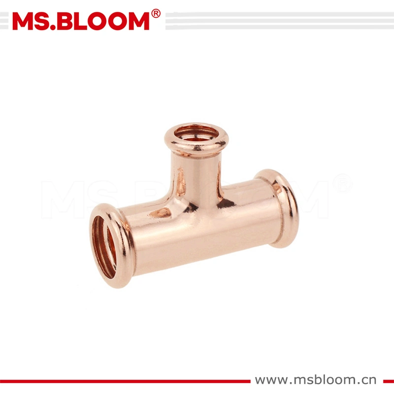 15*15*22-76*76*76mm Copper Reducer Tee Press Fitting