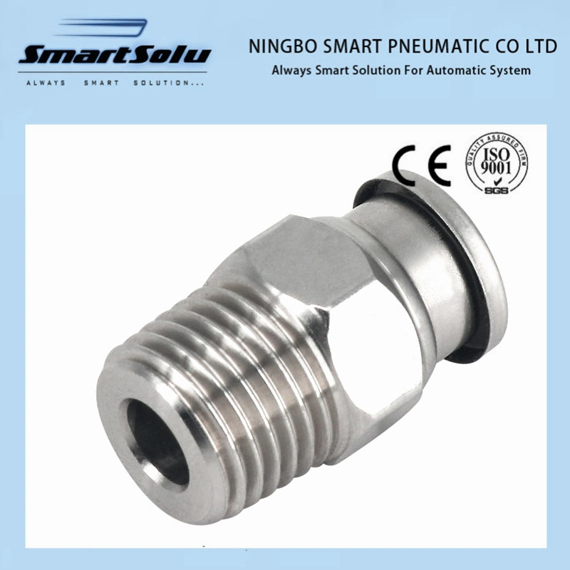 Kqg2h Series Male Connector Press Push-to-Connect Pneumatic Fittings