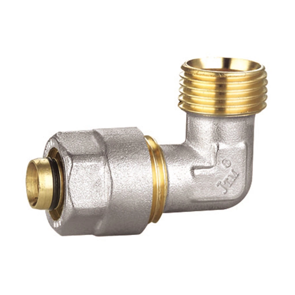 Customized Creative Professional Brass Cross Fitting Male Connector Compression Fitting