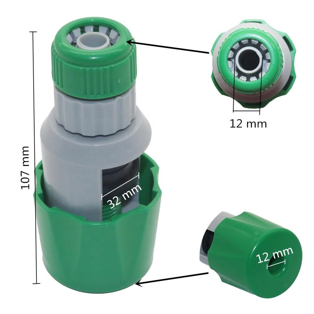 Plastic Universal Garden Hose Tap Faucet Connector