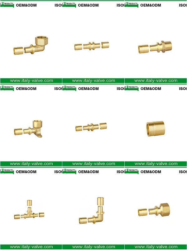 Brass Straight Reducing Copper Press Fitting for Water Socket Connector Slide Brass Pex Fitting