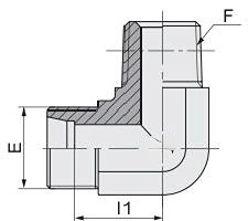 Industrial Use High Pressure Hydraulic Adapter Fitting 1CT9