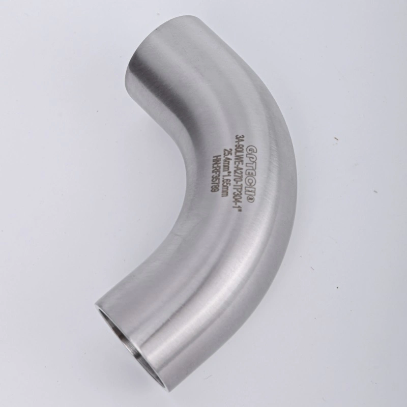 Nai-Lok ASTM 316L Stainless Steel Biopharm Fittings Butt Weld Tube Elbow Connector Bpe Bend Pipe Fittings