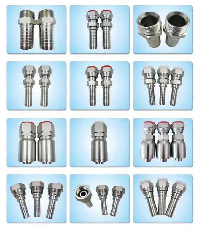 Manufacturer High Pressure Crimp Jic/Bsp/BSPT/NPT/Metric/Orfs/SAE 45 Deg Hydraulic Hose DIN 3865 Banjo Fittings