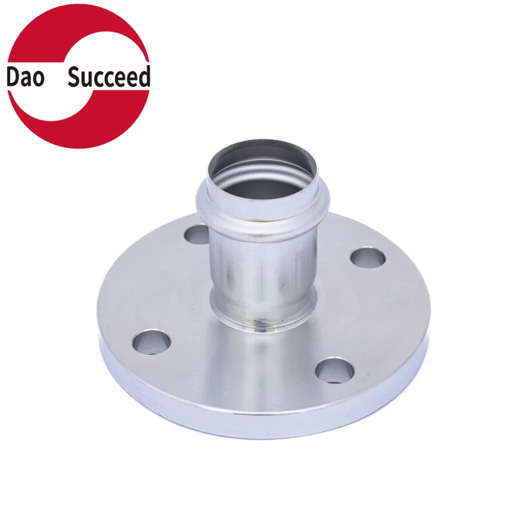 Compression Flange Adapter Stainless Steel V Profile Press Fittings