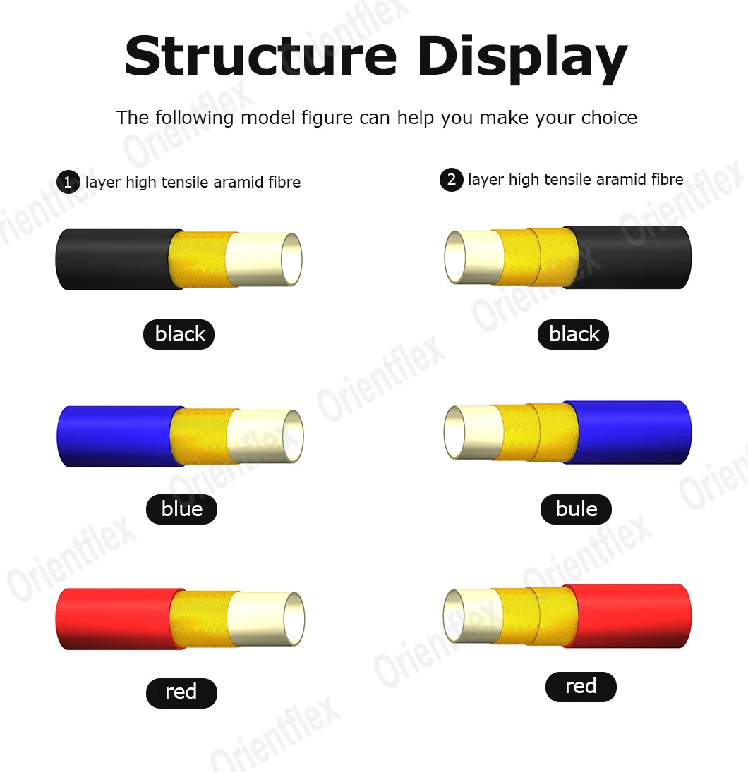 High Pressure SAE 100r8 Hydraulic Lines Hose and Fittings