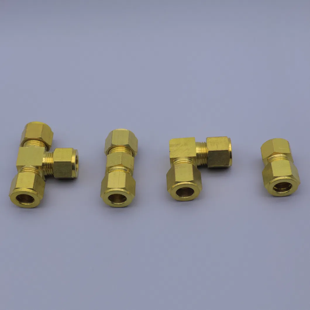 Brass Compression Connector for 3/8 PE Tube