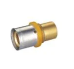 Pex Crimp-on Fittings Copper Pipe Adapter Brazing Tail-Female for Water &amp; Gas