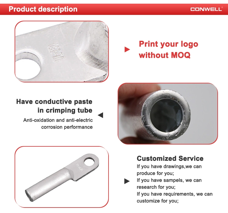 Dl Aluminum Cable Lugs Compression Tpye Ring Crimping Terminal Lug