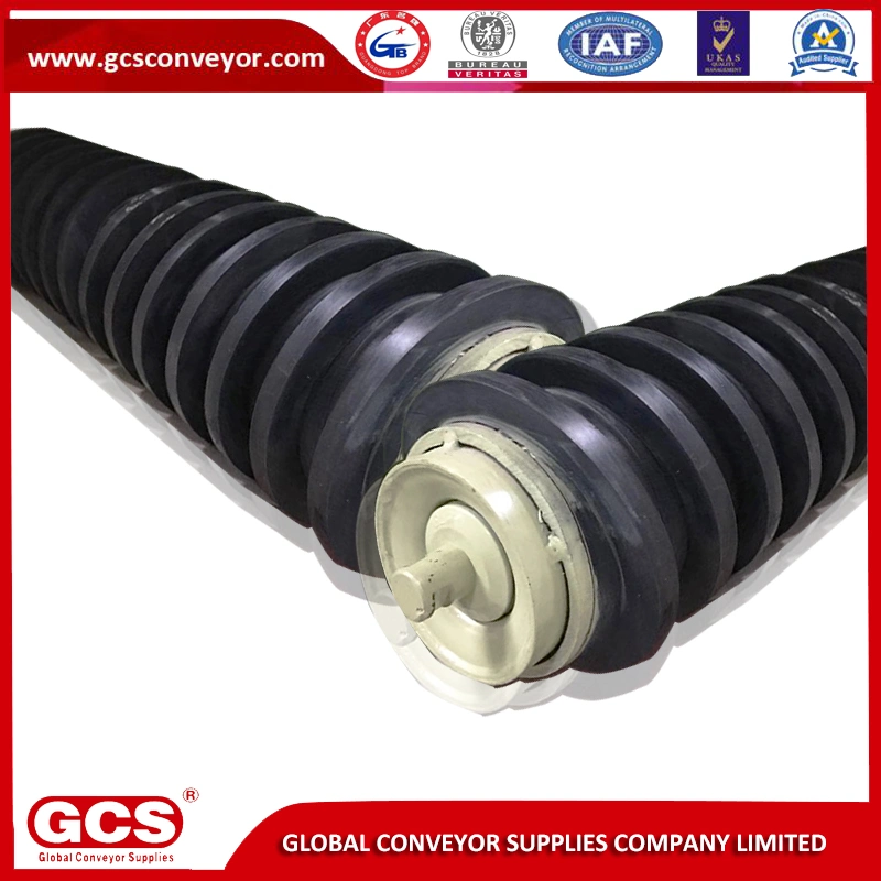 Conveyor Roller Wrapped Natural Rubber Pipe Diameter 89mm-219mm