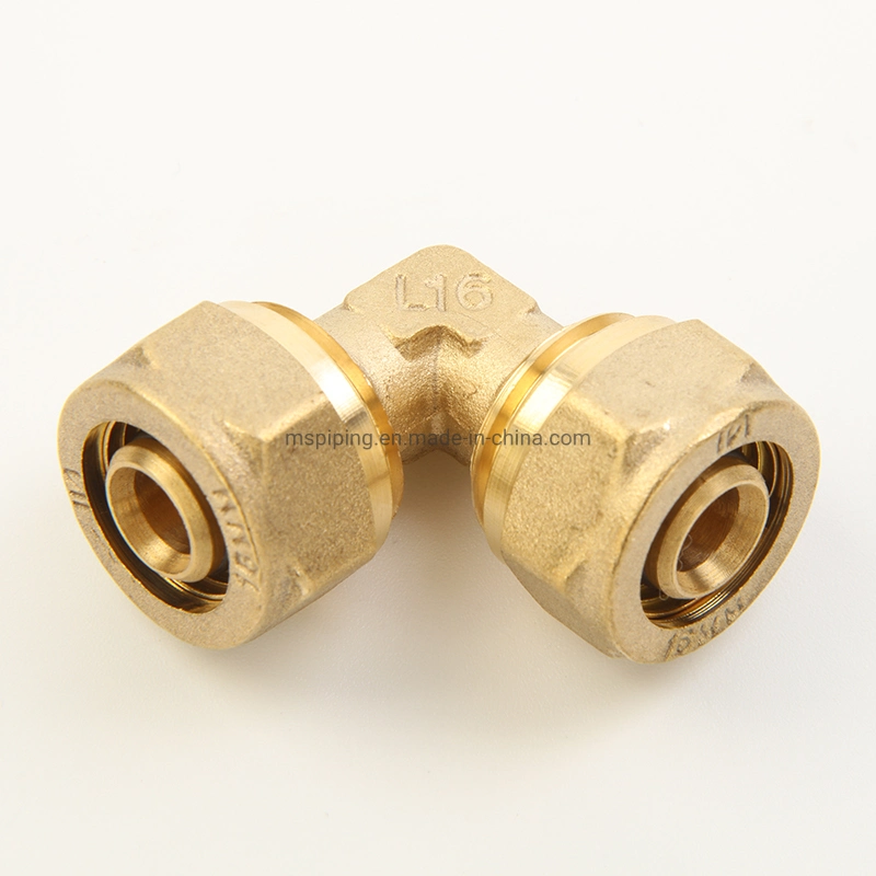 Compression Copper Connector/Brass Fittings/Plumbing Fitting/Copper Fitting/Water Fitting/Coupling with CE/Acs/Skz/Aenor Without Nickel Plated