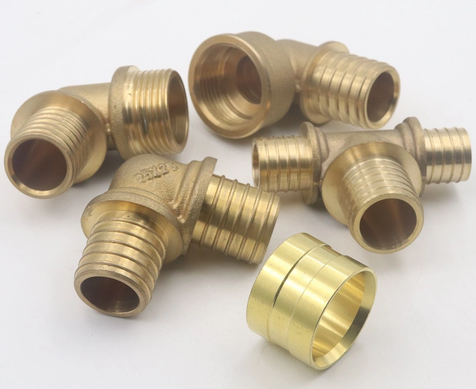 Brass Press Sliding Fitting Nut Fitting Pex Ring