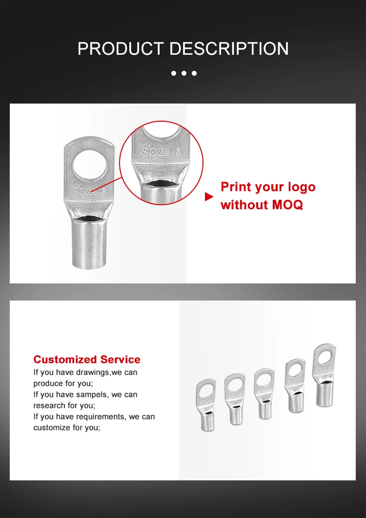 Cable Terminal Lug Compression Type for Copper Connector