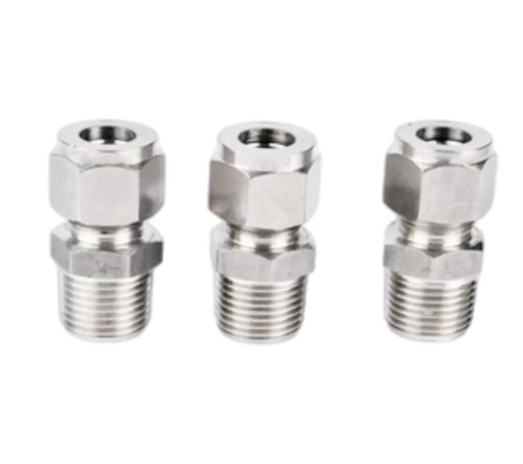 Tkt-PC Straight Brass Bite Type Compression Hydraulic Ferrule Connector