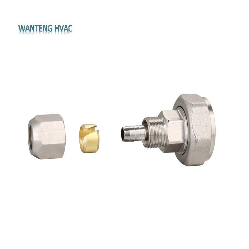 Underfloor Heating Pipe Eurocone Brass Manifold Adaptor Compression Fitting