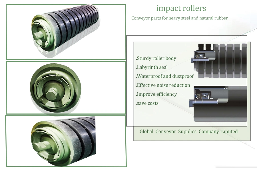 Conveyor Roller Wrapped Natural Rubber Pipe Diameter 89mm-219mm