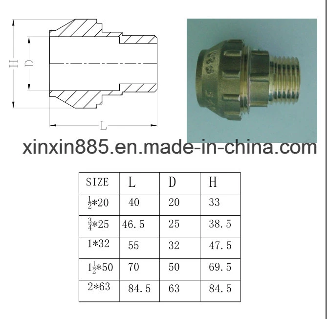 Brass Forged Compression Adaptor Manufacturer