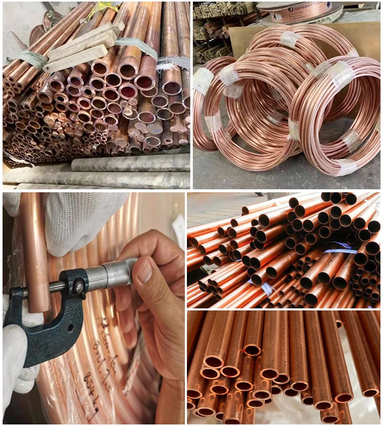 Soft Copper Coil Tube Pipe 0.3-80mm Pancake Welding Air Conditioning or Refrigerator