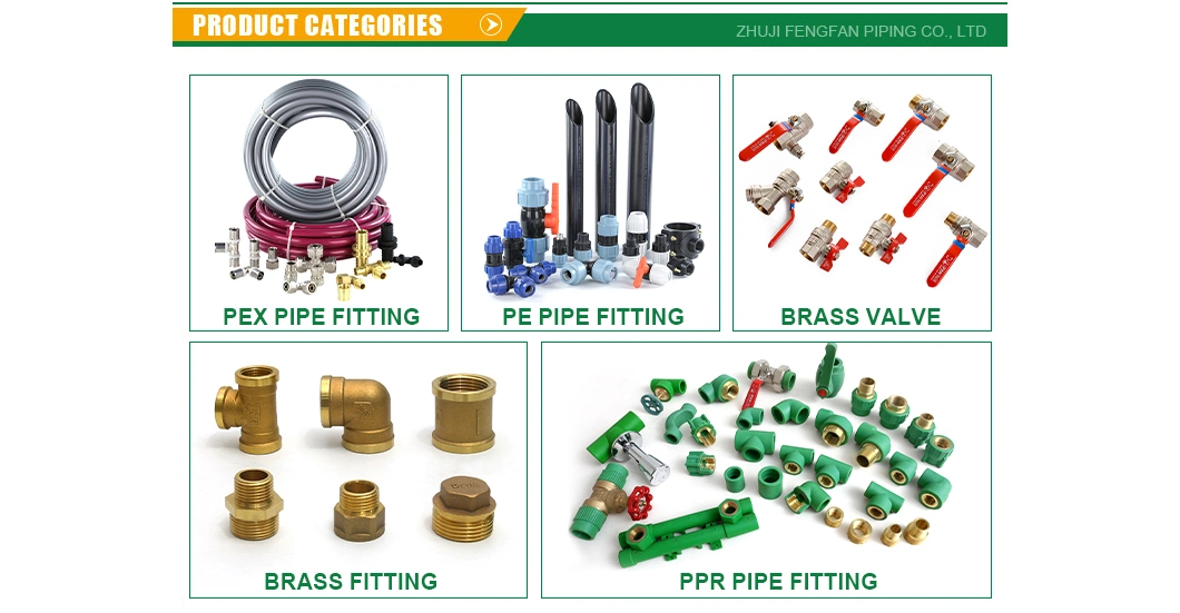 Ifan High Quality Pex Brass Fitting Plumbing Pex Pipe Press Fitting