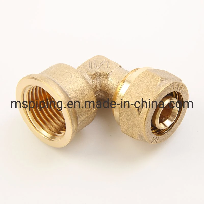 Compression Copper Connector/Brass Fittings/Plumbing Fitting/Copper Fitting/Water Fitting/Coupling with CE/Acs/Skz/Aenor Without Nickel Plated