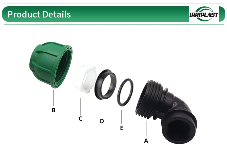 Good Price Plastic Green Press Sanitary Pipe Fitting Cable PP Compression Fittings